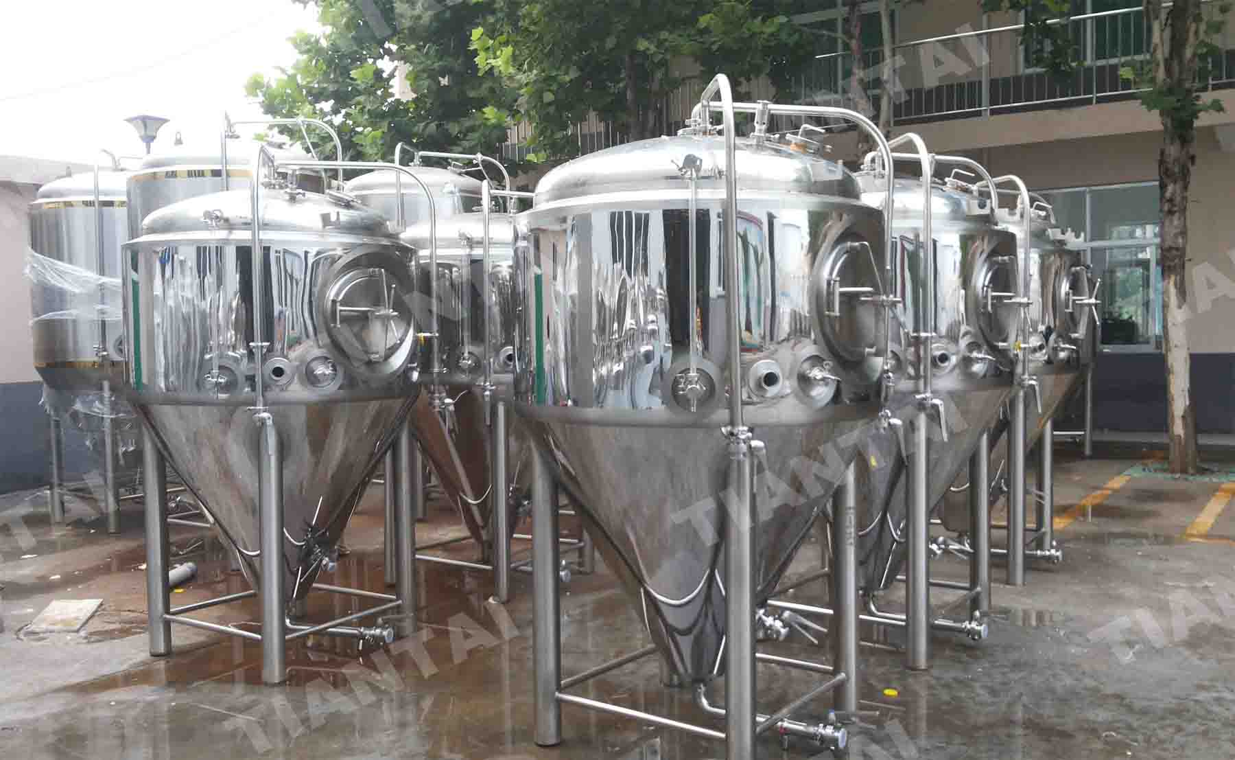 MIrror stainless steel jacketed fermenter